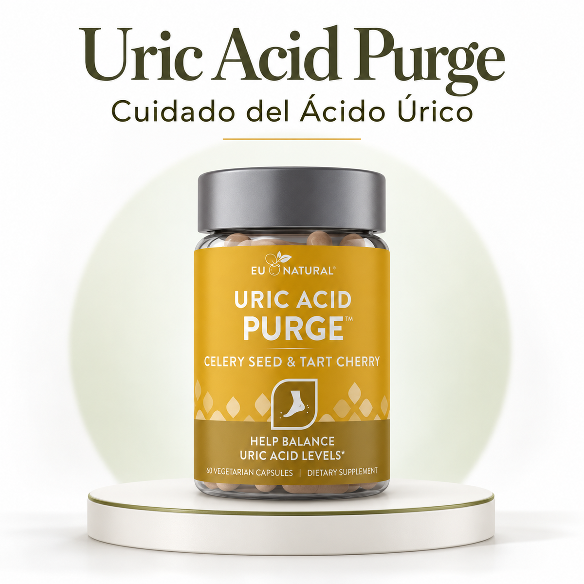 Uric Acid Purge — Cuidado del Ácido Úrico y Bienestar Articular · 60 Cápsulas