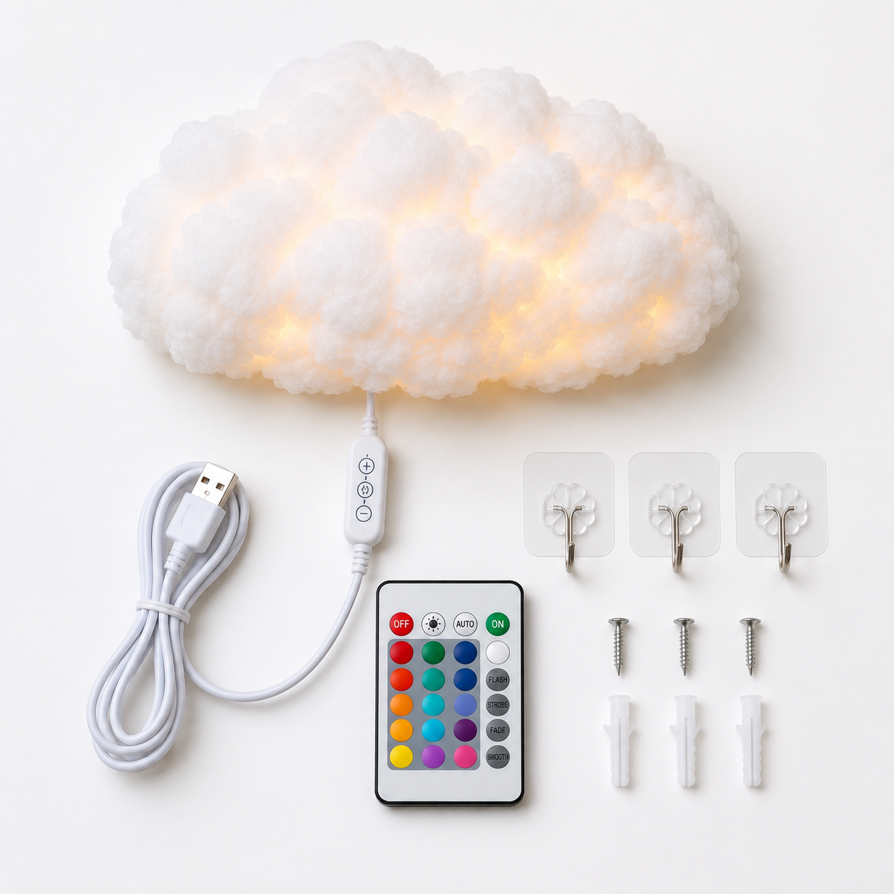 NUBE LED LAMPARA DECORATIVA + ENVÍO GRATIS