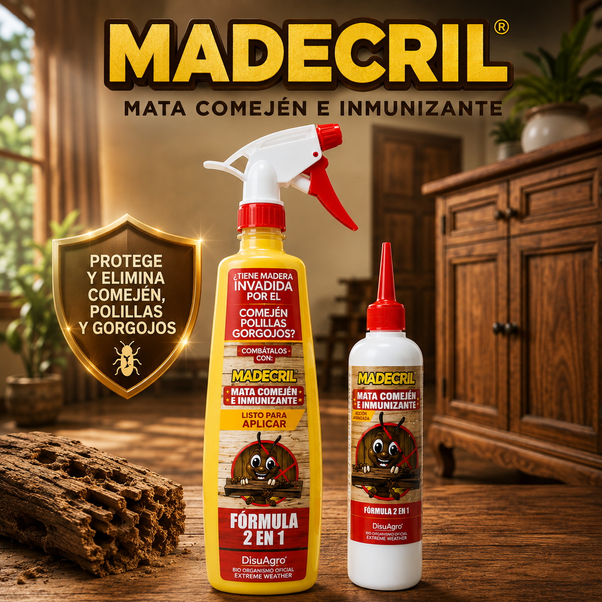 Madecril™ Protector 2 en 1 para Madera